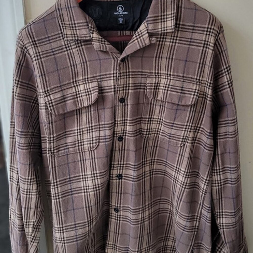 Volcom Plaid Shirt Jacket (L)